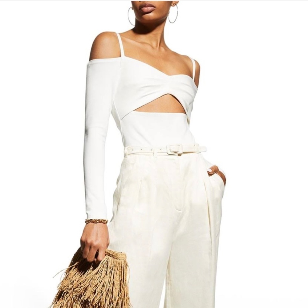 Alexis Haley White Bodysuit